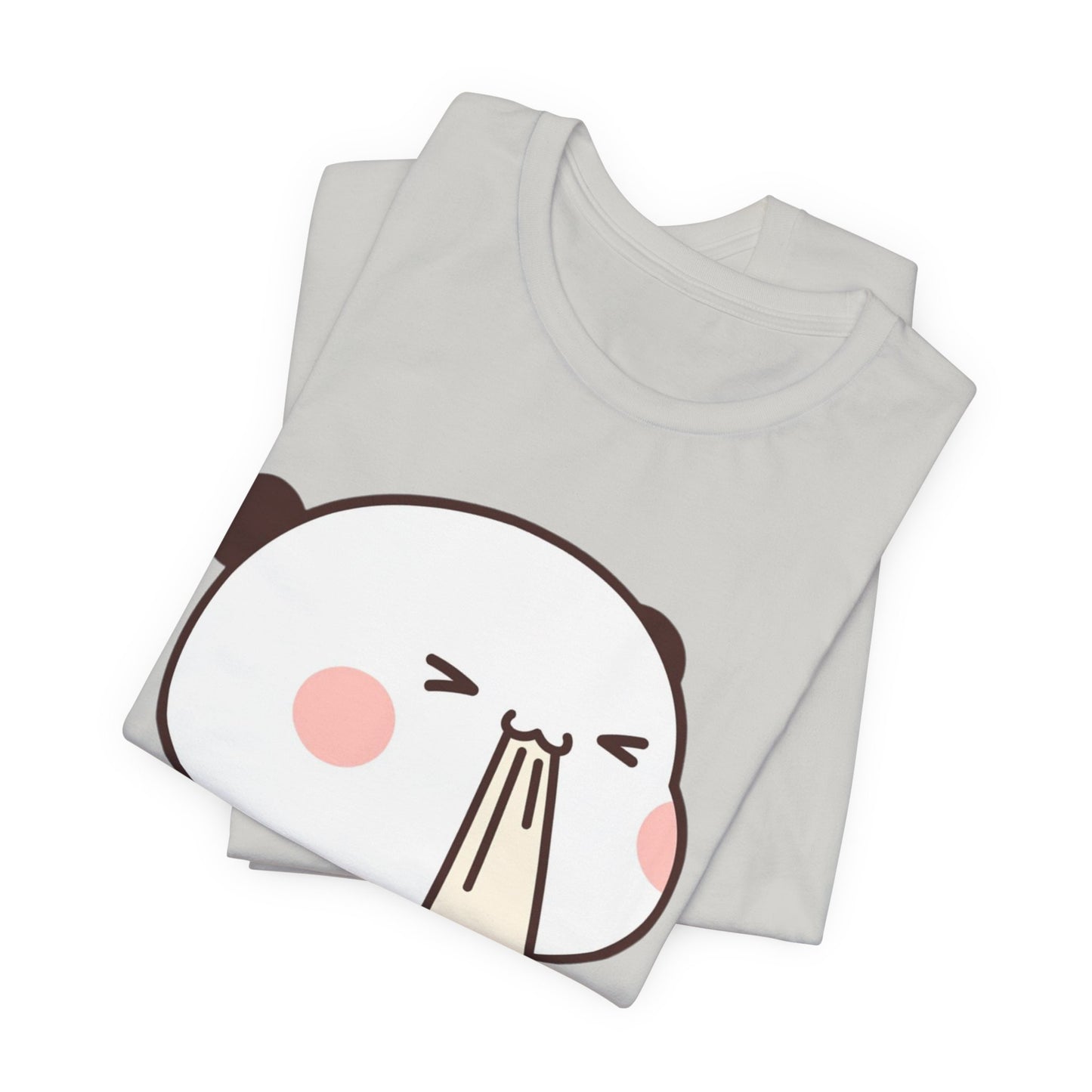 Cute Ramen Panda Tee – Whimsical Noodle Bowl Illustration Shirt
