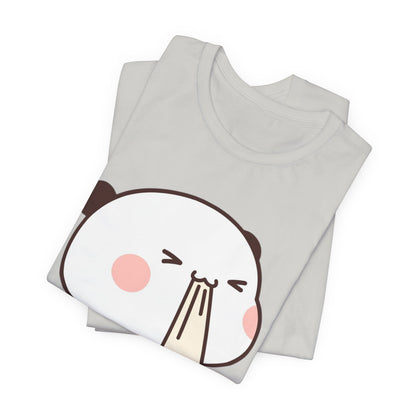 Cute Ramen Panda Tee – Whimsical Noodle Bowl Illustration Shirt