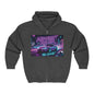 Custom Midnight Racer Zip-Up Hoodie – Personalized No Limits Racing Hoodie for Car Enthusiasts | Street Racing Zip Jacket