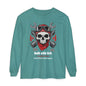 Grease & Glory Long Sleeve Shirt – Gritty Mechanic Skull Graphic Tee for Hardworking Hands