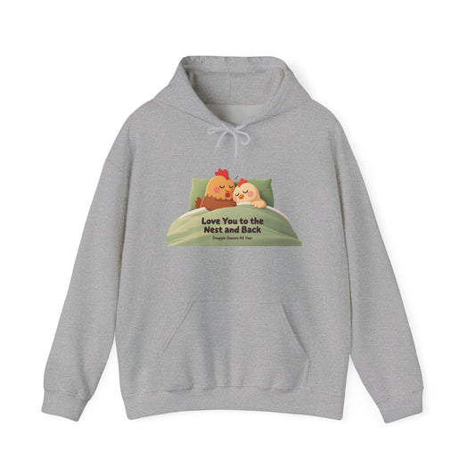 Whimsical Chicken Mom Hoodie – Sweet Mother’s Day Gift with Nest-Themed Quote