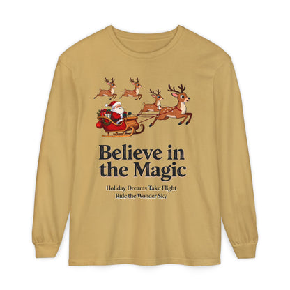 Holiday Spirit Long Sleeve Tee – Believe in the Magic of Christmas with Cozy Festive Style