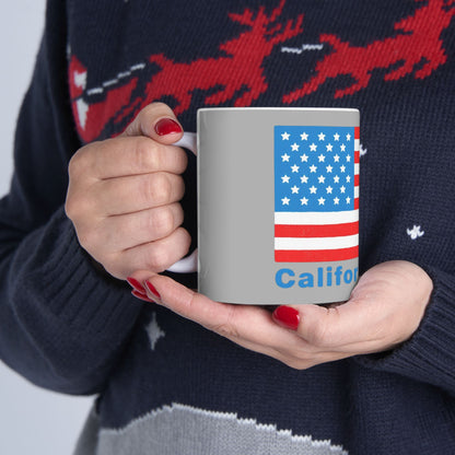 California Bear Heritage Mug – Vintage USA State Pride Ceramic Coffee Cup