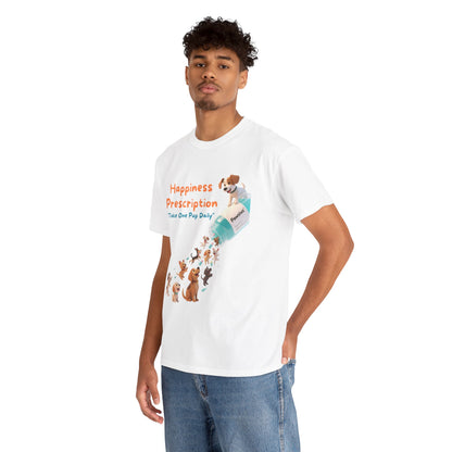 Prescription for Joy T-Shirt – Playful Dog Lover Tee with Cute Puppies and Positive Vibes