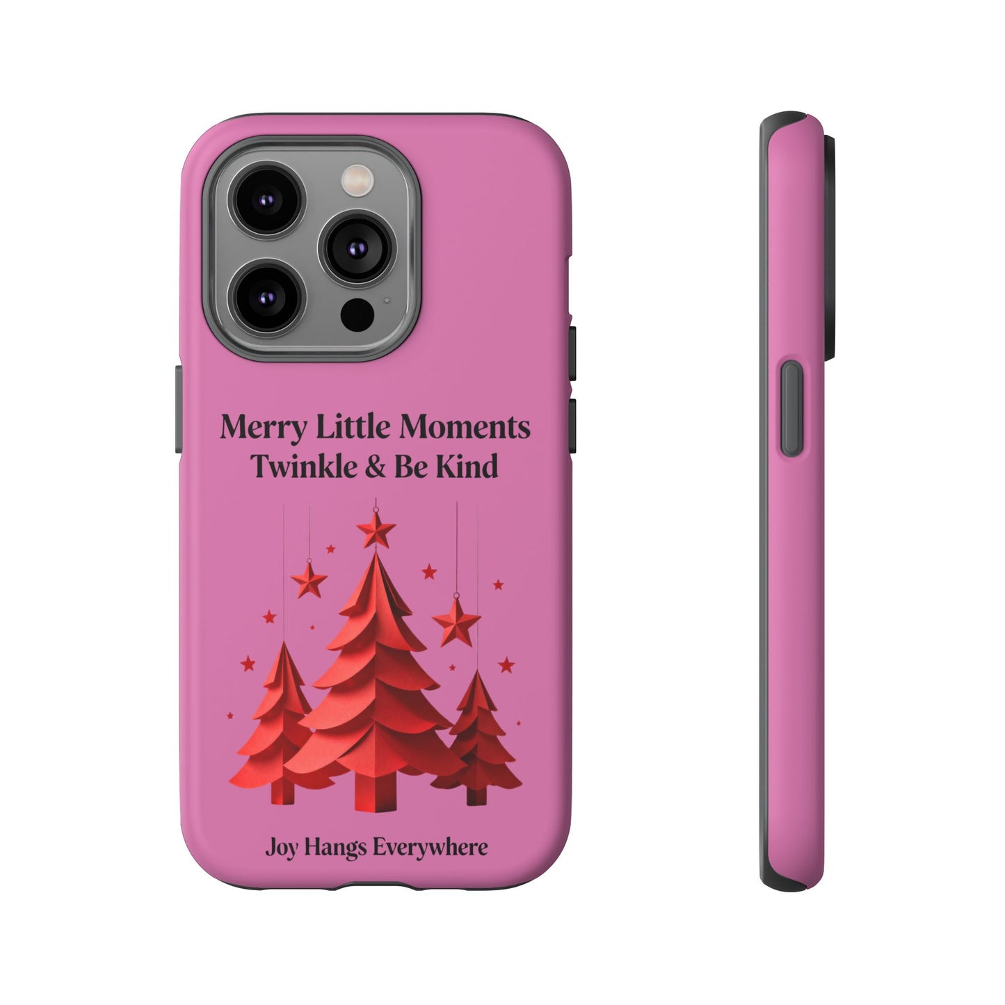Twinkle & Kindness Christmas Cover – Soft Pink Winter Design for Cozy Holiday Vibes
