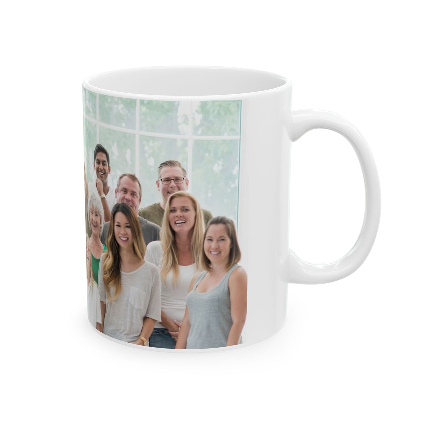 Community Photo Ceramic Mug — Personalized Group Photo Coffee Cup (11oz & 15oz)