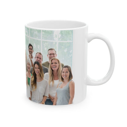 Community Photo Ceramic Mug — Personalized Group Photo Coffee Cup (11oz & 15oz)