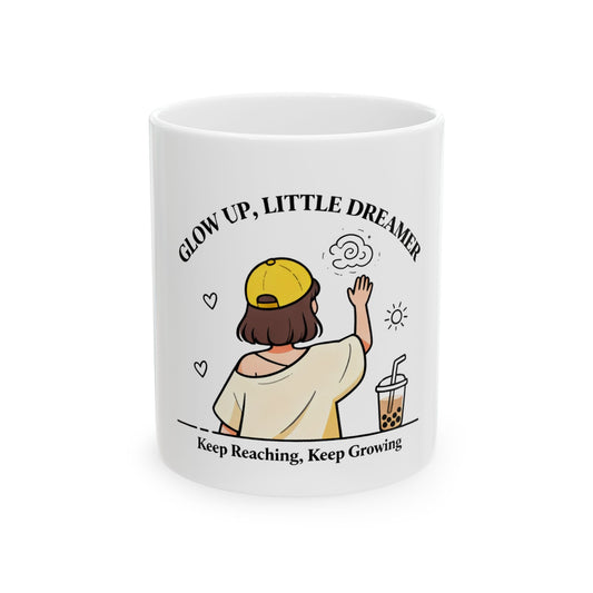 Little Dreamer Glow Mug – Inspiring Ceramic Coffee Cup for Motivation & Daily Positivity