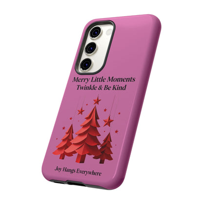 Twinkle & Kindness Christmas Cover – Soft Pink Winter Design for Cozy Holiday Vibes