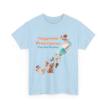 Prescription for Joy T-Shirt – Playful Dog Lover Tee with Cute Puppies and Positive Vibes