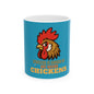 Funny Farm Life Chicken Mug – Rooster Humor Coffee Cup for Stress Relief & Morning Laughs