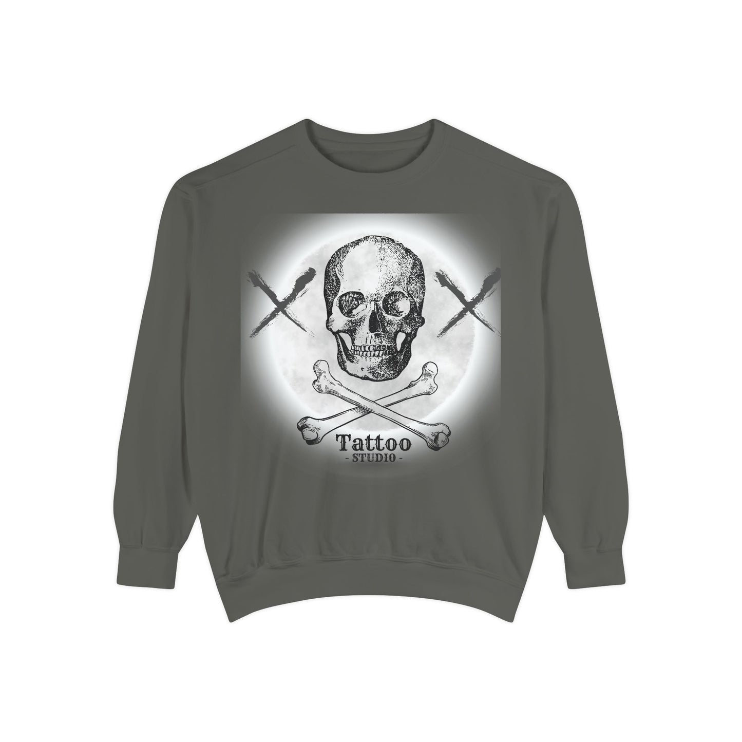 💀 Tattoo Skull Crewneck | Custom Unisex Sweatshirt