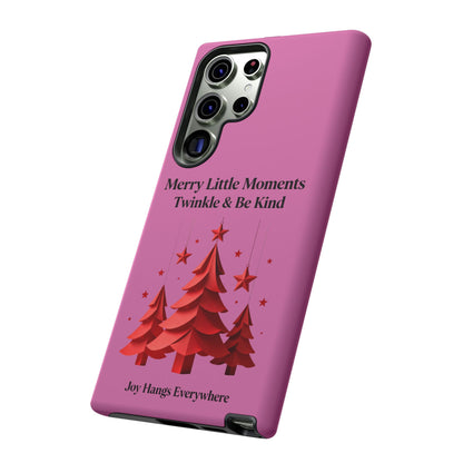 Twinkle & Kindness Christmas Cover – Soft Pink Winter Design for Cozy Holiday Vibes