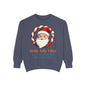 Vintage Santa Face Christmas Sweatshirt – Cozy “Holly Jolly” Holiday Pullover for Winter Cheer