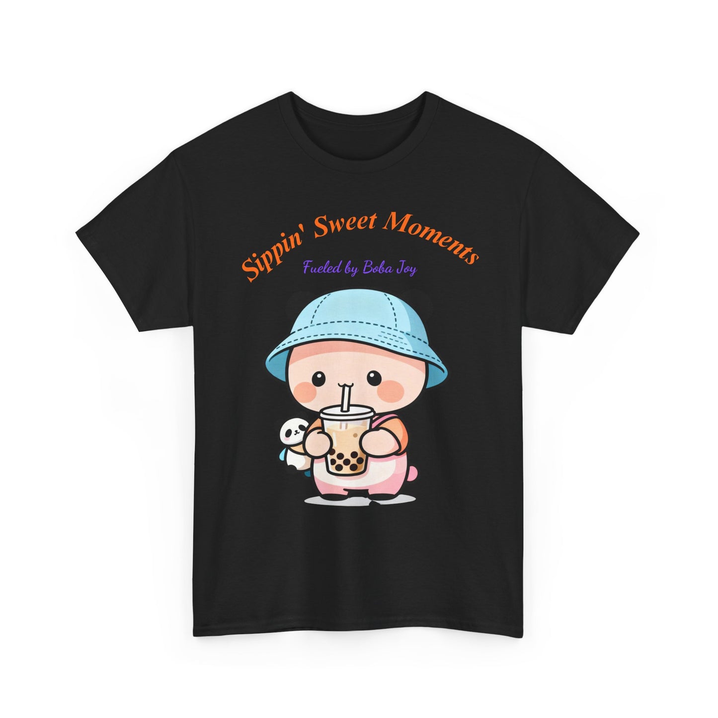 Kawaii Boba Panda T-Shirt – Cute Bubble Tea Lover Graphic Tee for Everyday Sweet Vibes