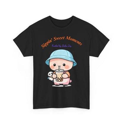 Kawaii Boba Panda T-Shirt – Cute Bubble Tea Lover Graphic Tee for Everyday Sweet Vibes