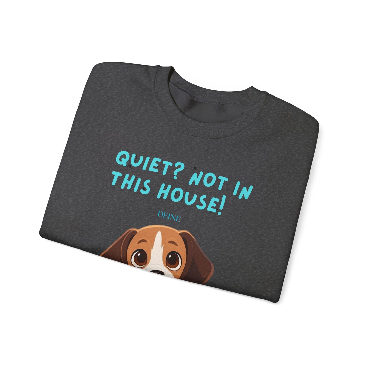 Beagle Life Sweatshirt – “Silence? Not a Chance!” Cozy Crewneck for Dog Homes Full of Joy and Barking