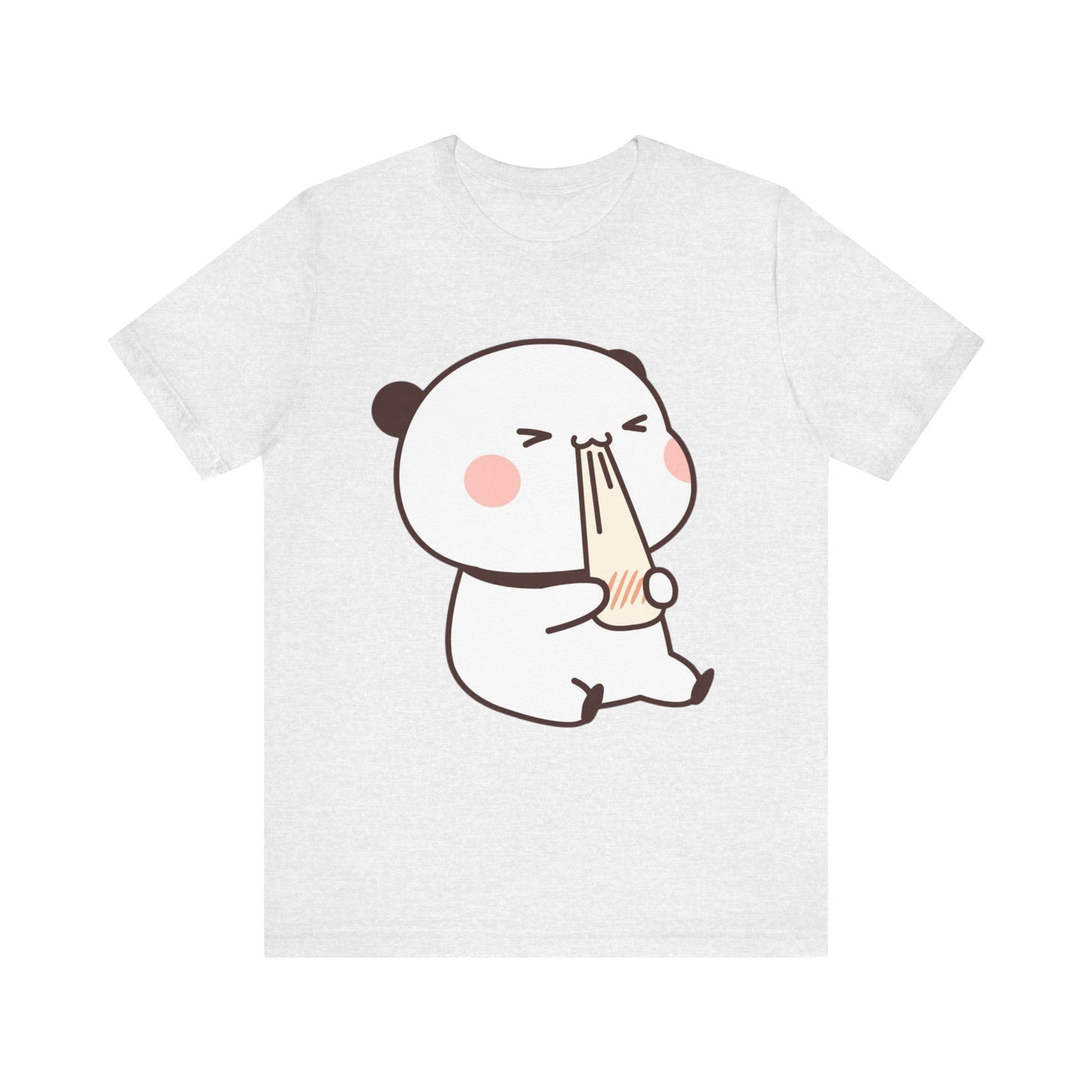 Cute Ramen Panda Tee – Whimsical Noodle Bowl Illustration Shirt