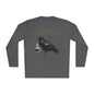 Raven Brew Crew Long Sleeve – Witty Coffee Graphic Tee for Daily Chaos and Late-Night Energy