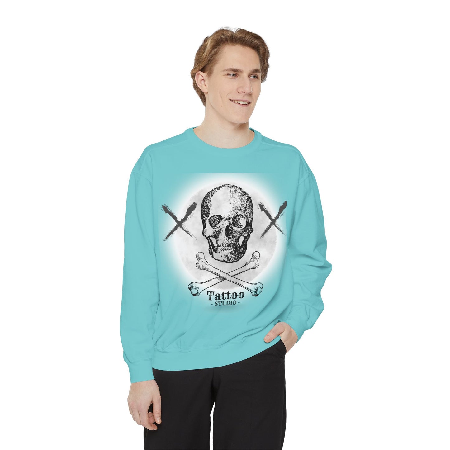 💀 Tattoo Skull Crewneck | Custom Unisex Sweatshirt