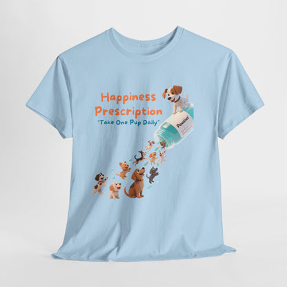 Prescription for Joy T-Shirt – Playful Dog Lover Tee with Cute Puppies and Positive Vibes