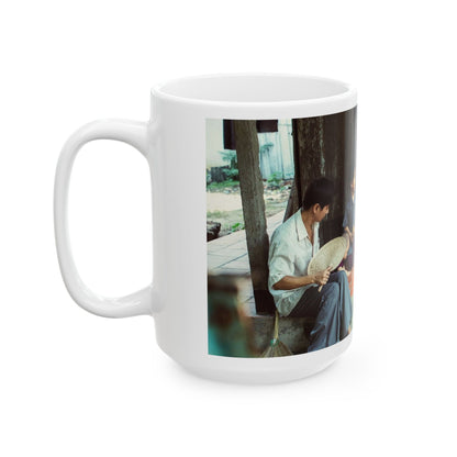 Custom Vietnamese Countryside Family Mug – Personalized Heritage Photo Cup