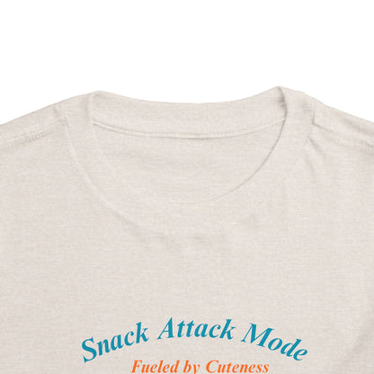 Snack Attack Bunny Tee for Toddlers – Cute Food-Loving Kids Graphic Shirt