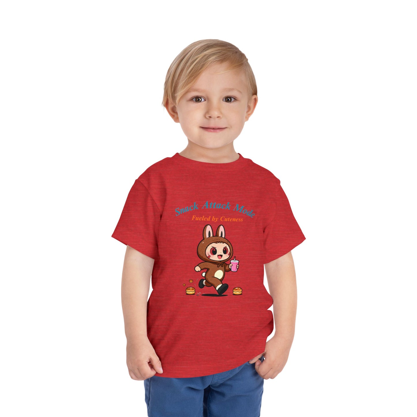 Snack Attack Bunny Tee for Toddlers – Cute Food-Loving Kids Graphic Shirt