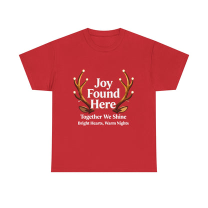 Festive Reindeer Antlers Tee – Joyful Christmas Shirt for Heartwarming Holiday Moments