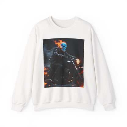 Ghost Rider Fire Skull Sweatshirt – Cool Unisex Biker Style