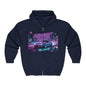 Custom Midnight Racer Zip-Up Hoodie – Personalized No Limits Racing Hoodie for Car Enthusiasts | Street Racing Zip Jacket