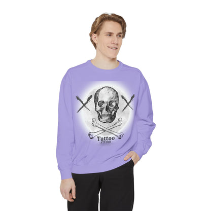 💀 Tattoo Skull Crewneck | Custom Unisex Sweatshirt