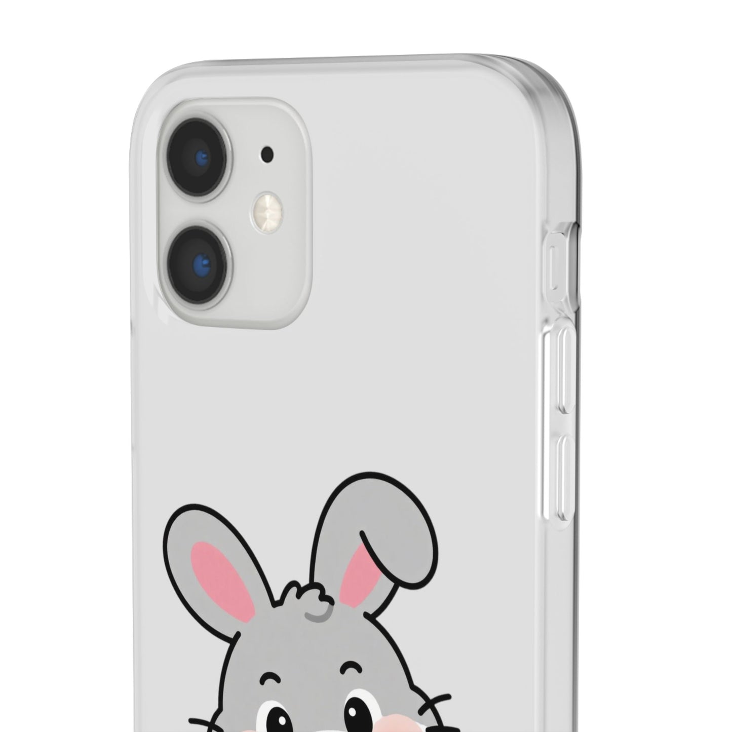 Playful Bunny Holding Carrot Phone Case – Soft, Charming Protective Cover