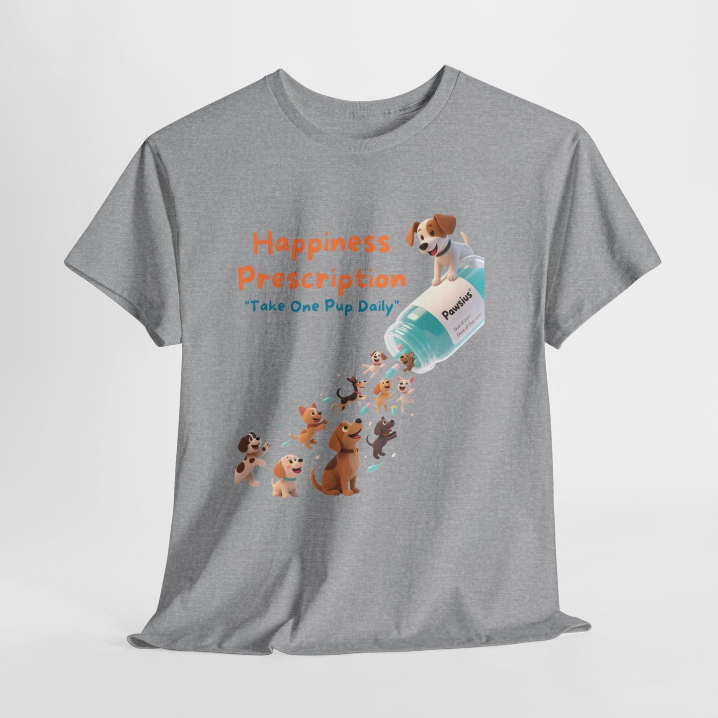 Prescription for Joy T-Shirt – Playful Dog Lover Tee with Cute Puppies and Positive Vibes