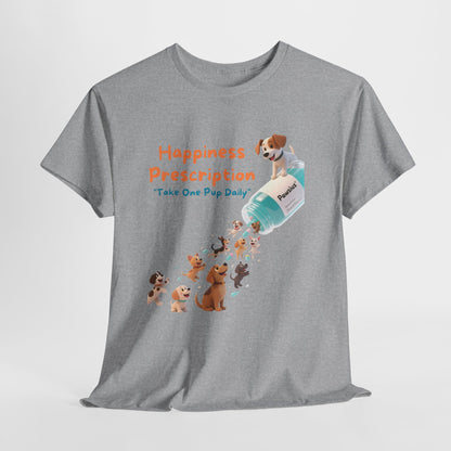 Prescription for Joy T-Shirt – Playful Dog Lover Tee with Cute Puppies and Positive Vibes