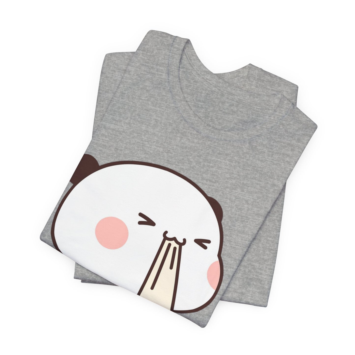 Cute Ramen Panda Tee – Whimsical Noodle Bowl Illustration Shirt