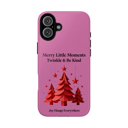 Twinkle & Kindness Christmas Cover – Soft Pink Winter Design for Cozy Holiday Vibes