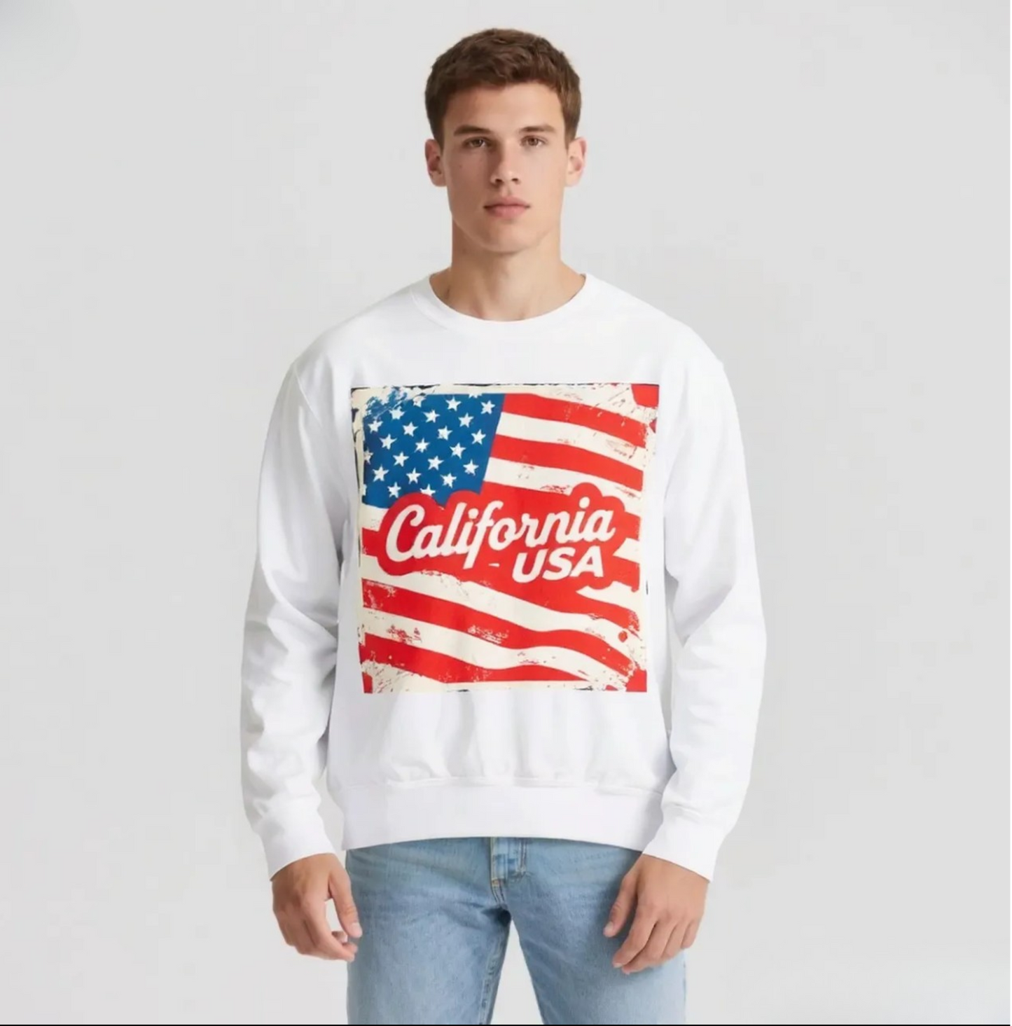 California Dream Vintage Sweatshirt – Retro USA Vibes