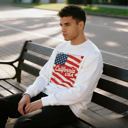 California Dream Vintage Sweatshirt – Retro USA Vibes