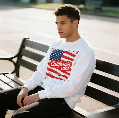 California Dream Vintage Sweatshirt – Retro USA Vibes