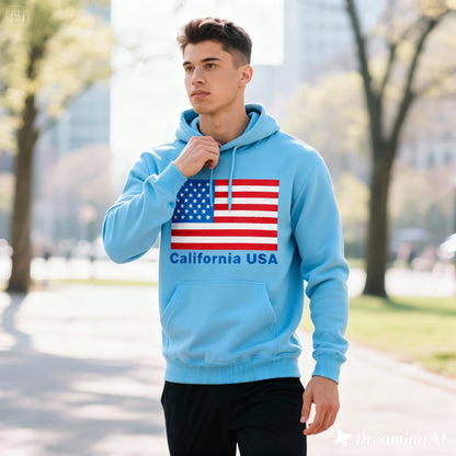 Custom USA Flag Hoodie – Personalized American Pride Sweatshirt