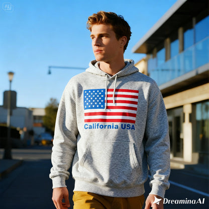 Custom USA Flag Hoodie – Personalized American Pride Sweatshirt