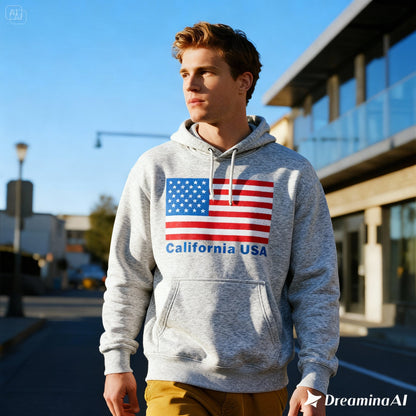 Custom USA Flag Hoodie – Personalized American Pride Sweatshirt