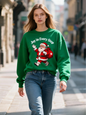 Festive Santa Crewneck: Cozy Christmas Pullover Gift