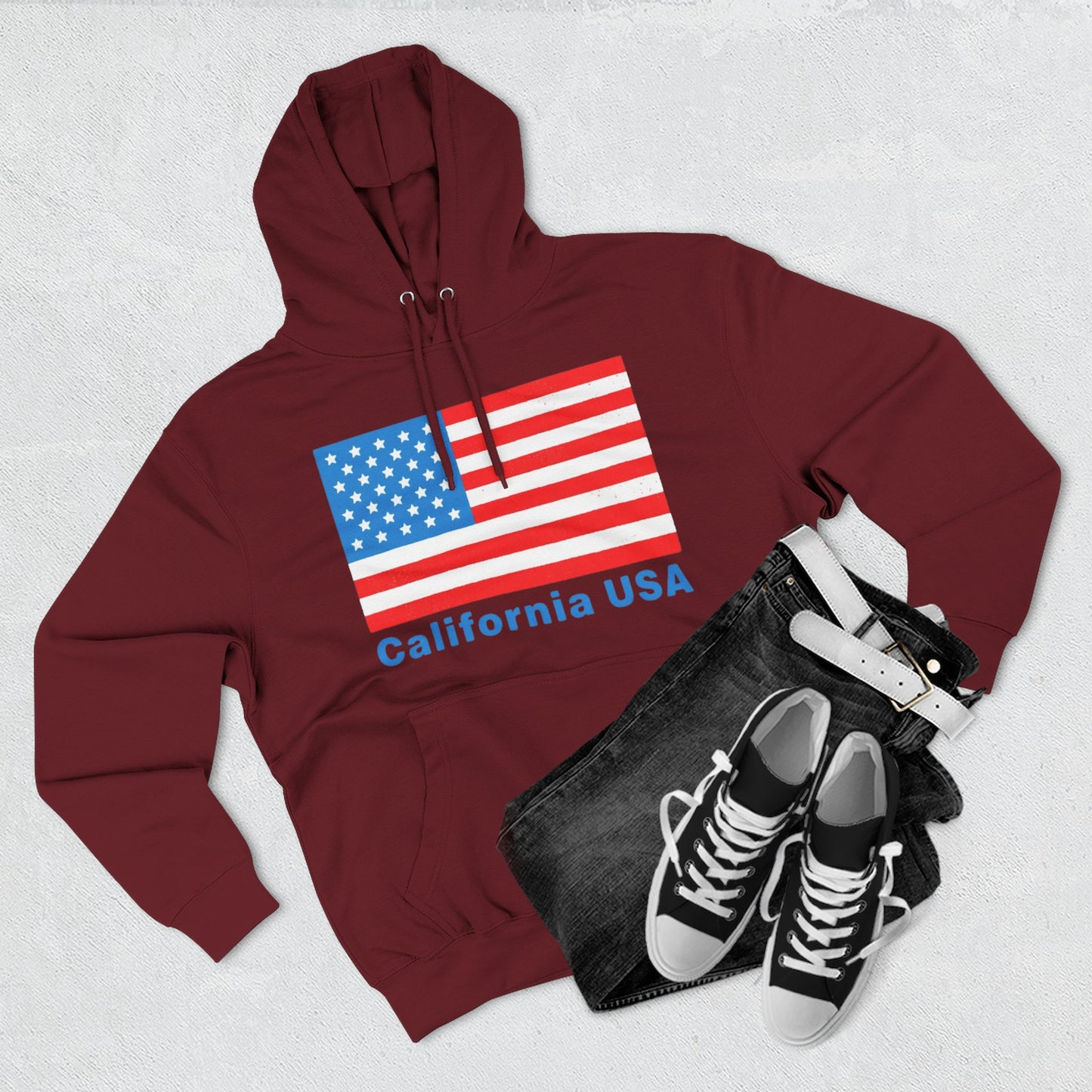 California Flag Pullover Hoodie – Classic Golden State Pride Apparel
