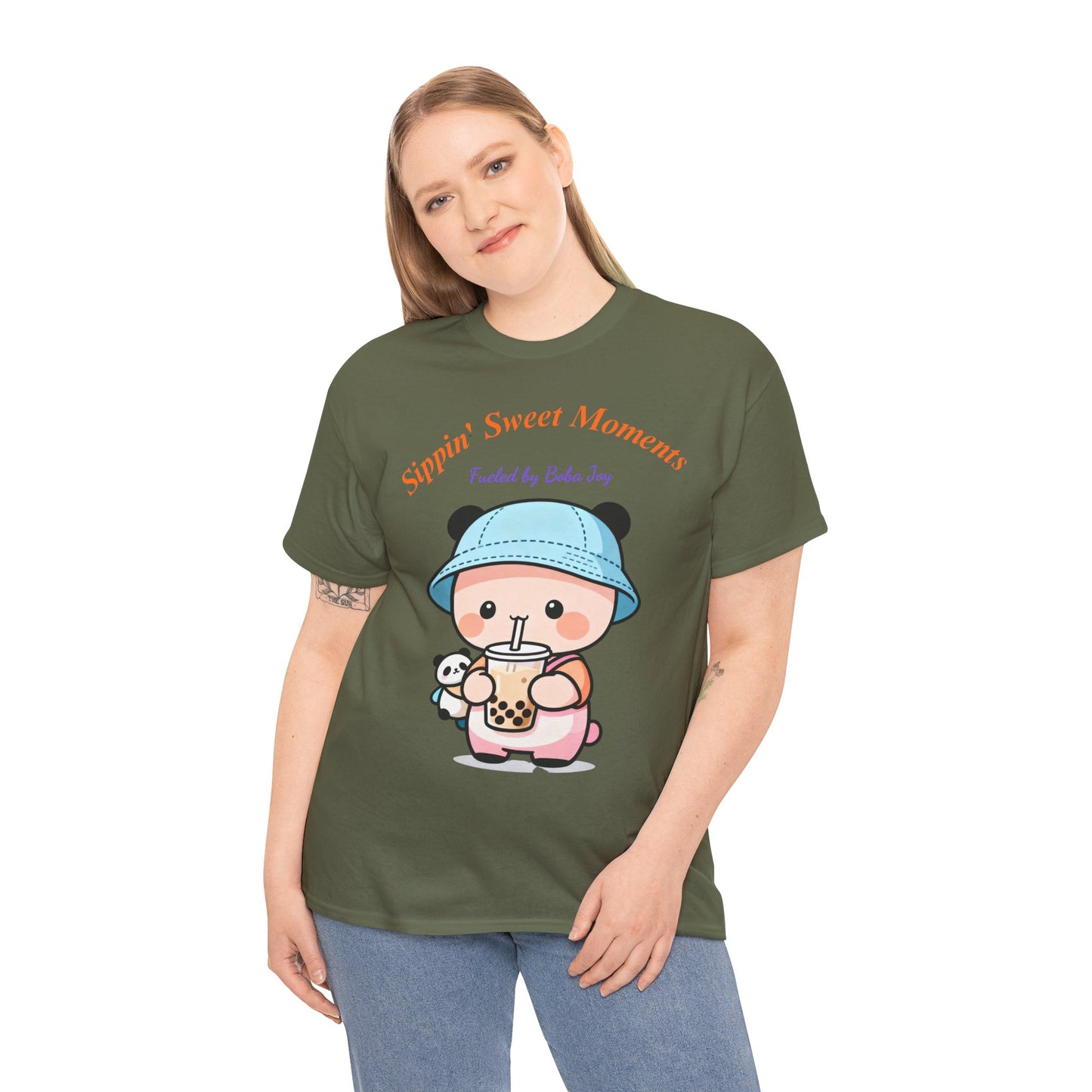Kawaii Boba Panda T-Shirt – Cute Bubble Tea Lover Graphic Tee for Everyday Sweet Vibes