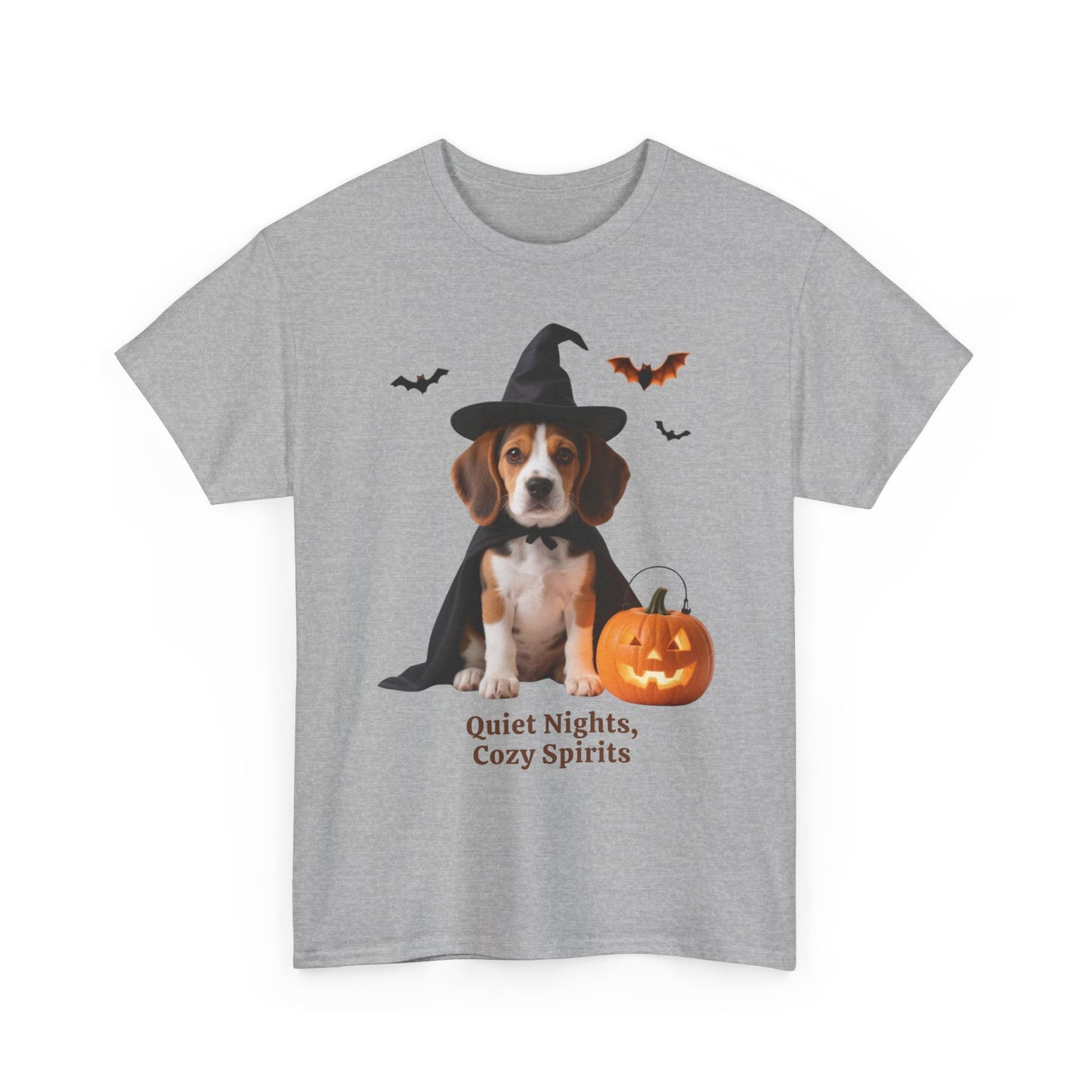 Midnight Pumpkin Glow Pup Tee — Cozy Witch Dog Shirt for Fall & Halloween Lovers