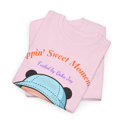 Kawaii Boba Panda T-Shirt – Cute Bubble Tea Lover Graphic Tee for Everyday Sweet Vibes