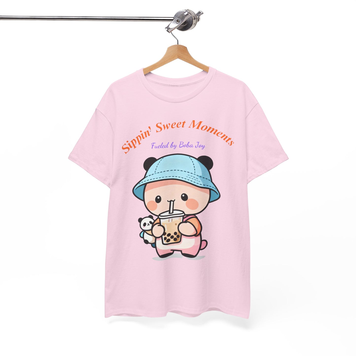 Kawaii Boba Panda T-Shirt – Cute Bubble Tea Lover Graphic Tee for Everyday Sweet Vibes