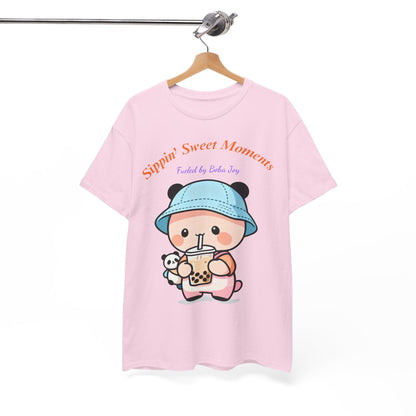Kawaii Boba Panda T-Shirt – Cute Bubble Tea Lover Graphic Tee for Everyday Sweet Vibes